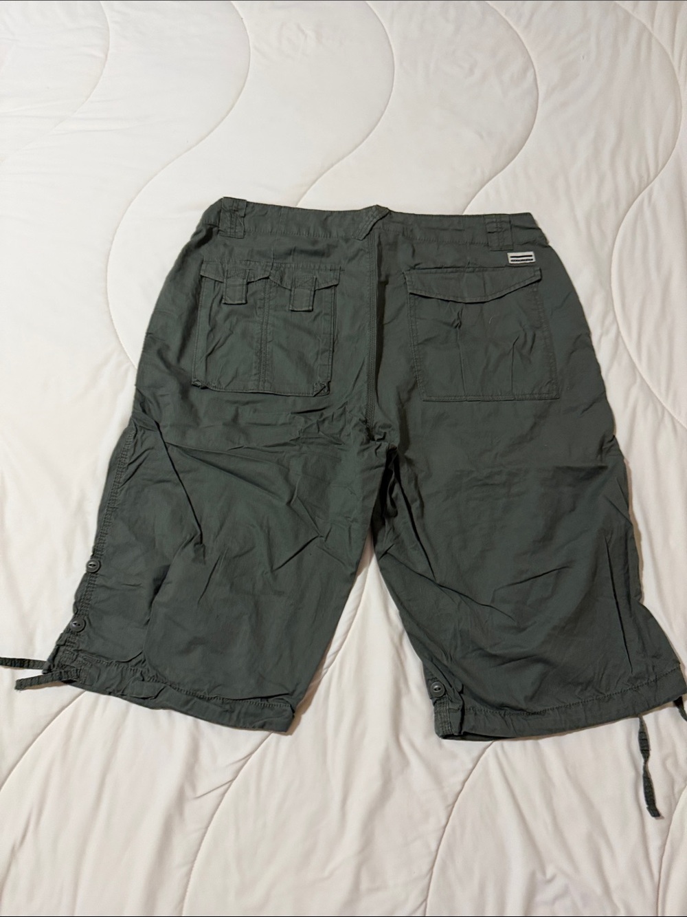 Sean John Dark Olive Cargo Shorts - Picture 2 of 5